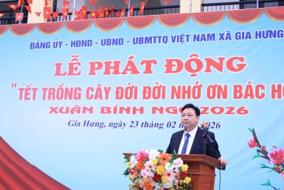 LẾ PHÁT ĐỘNG “TẾT TRỒNG CÂY ĐỜI ĐỜI NHỚ ƠN BÁC HỒ” XUÂN BÍNH NGỌ 2026